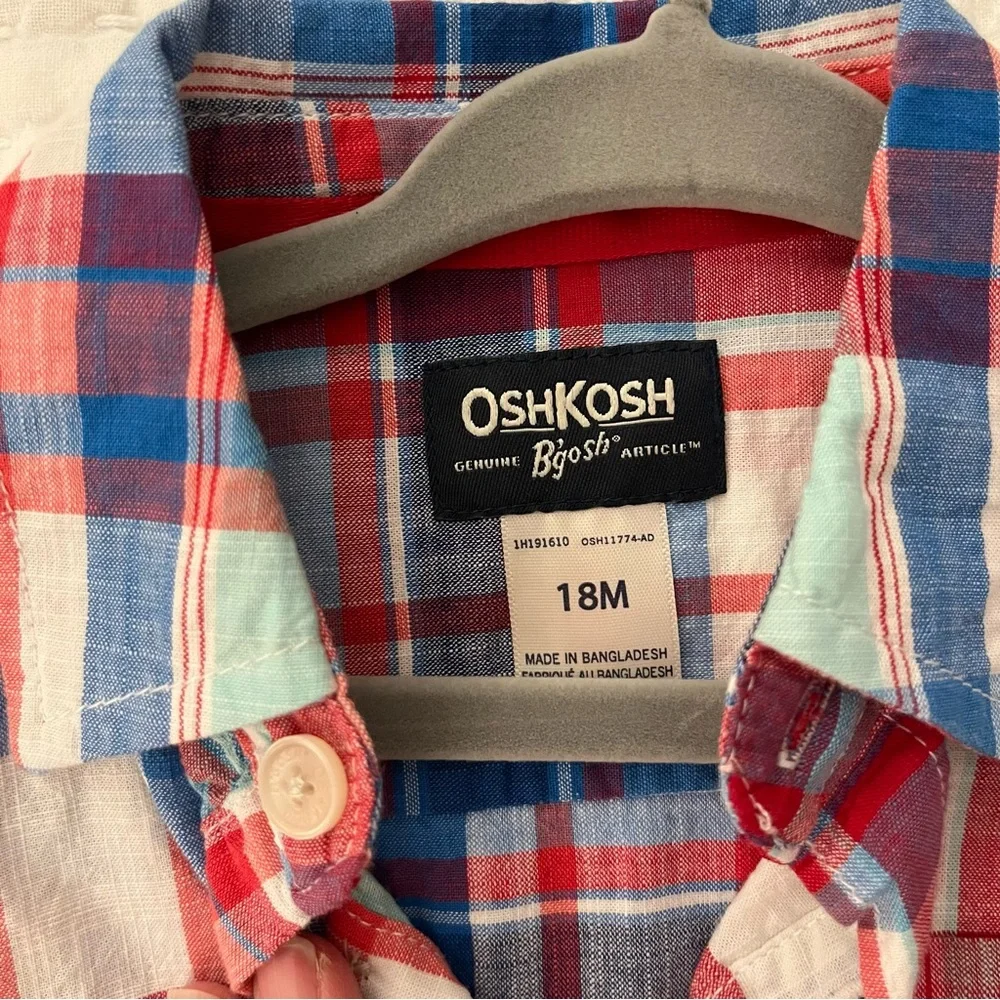 3-Pack NWT Button-up Toddler Shirts (Various sizes 12-24 M) - Picture 5 of 7